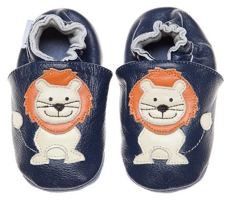 HOPI HOP LEATHER SLIPPERS Lion