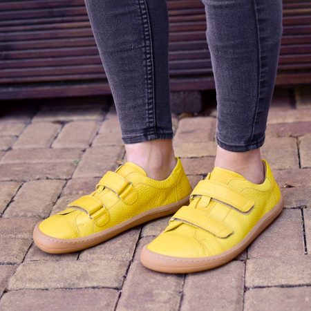 FRODDO TENISKY LEATHER VELCRO Yellow 8