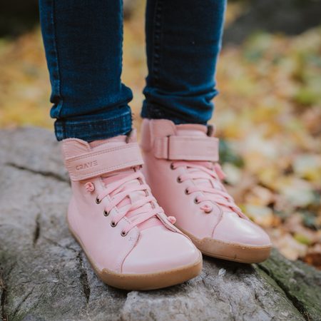 CRAVE WINFIELD Pink | Dětské zimní zateplené barefoot boty 7