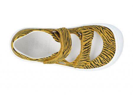 KOEL4kids SANDÁLKY DALILA Suede Yellow Zebra 6