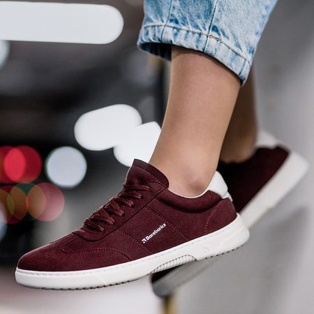 BAREBARICS BAREFOOT TENISKY PULSAR Maroon & White  2