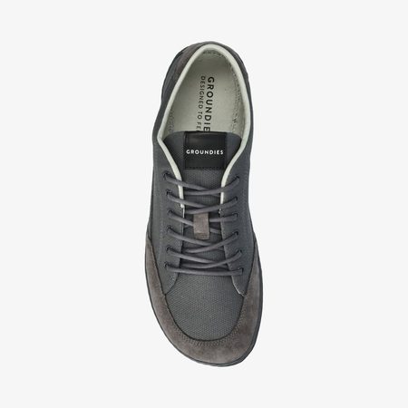 GROUNDIES AMSTERDAM MEN Dark Grey | Men's barefoot sneakers