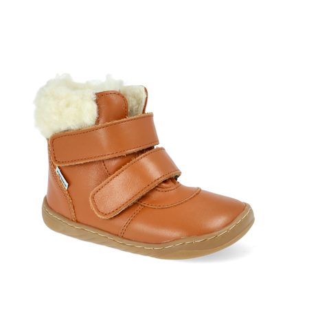PEGRES ZIMNÍ SKINNY SBF42 Hnědá | Dětské zimní zateplené barefoot boty 6