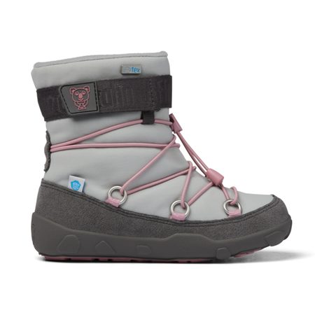 AFFENZAHN SNOWBOOT VEGAN KOALA Grey Pink