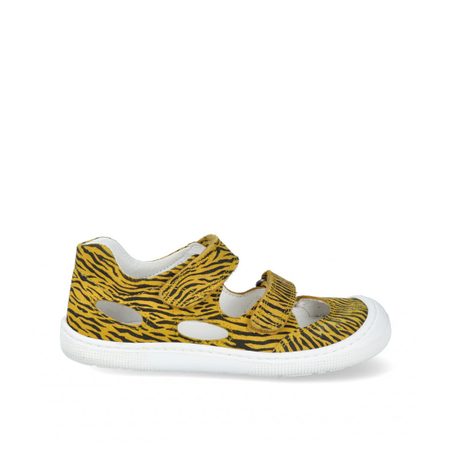 KOEL4kids SANDÁLKY DALILA Suede Yellow Zebra 1