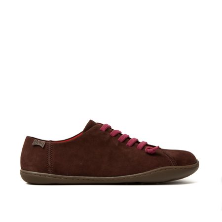 CAMPER PEU UGGY FOCA TENISKY Dark Brown/Red laces 1