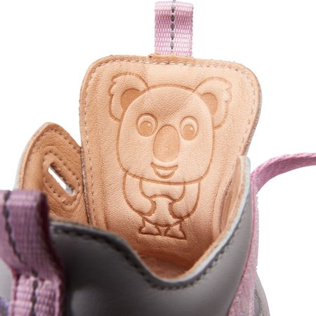 AFFENZAHN LEATHER SNEAKER KOALA Pink Grey