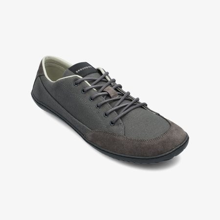 GROUNDIES AMSTERDAM MEN Dark Grey | Men's barefoot sneakers