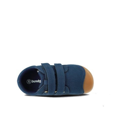 BUNDGAARD PETIT STRAP CANVAS Navy | Dětské barefoot tenisky