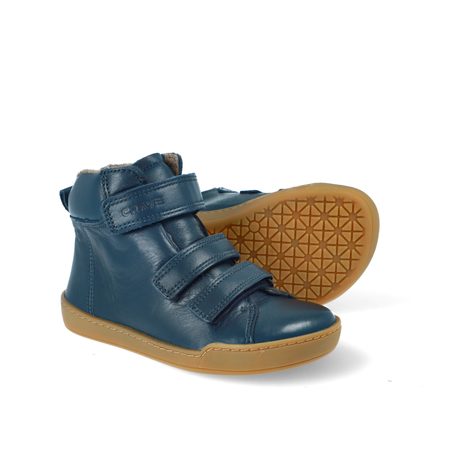 CRAVE SNOWFIELD Dark Blue | Dětské zimní zateplené barefoot boty 5