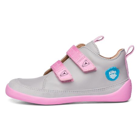 AFFENZAHN LEATHER SNEAKER KOALA Pink Grey