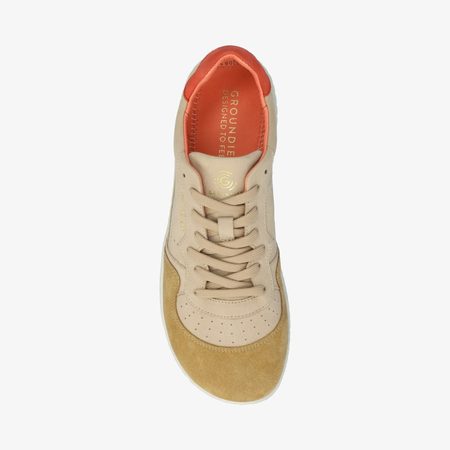 GROUNDIES NOVA GO1 WOMEN Beige Coral | Dámské barefoot tenisky