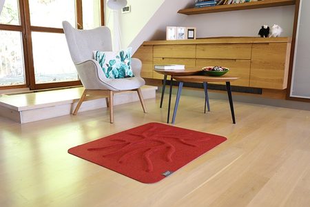 RootyRUG HOME Rose Hip Red