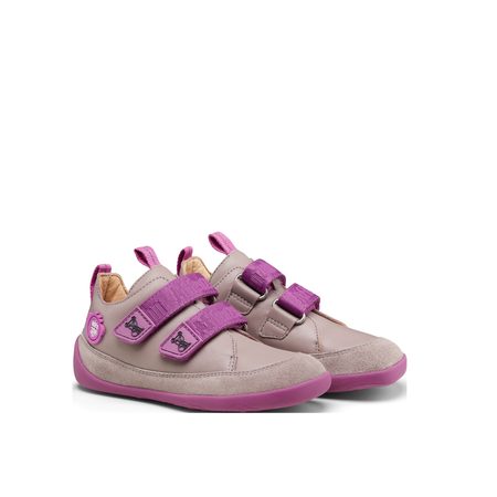 AFFENZAHN LEATHER SNEAKER BUDDY KOALA Pink Grey 2