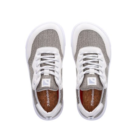 BAREBARICS BAREFOOT TENISKY KUDOS White & Grey 6