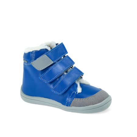 BEDA ZIMNÍ VYŠŠÍ MATT Blue | Dětské zimní zateplené barefoot boty 5