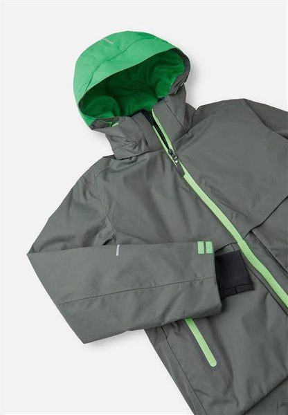 REIMA SOFTSHELL ZIMNÍ BUNDA TIRRO Thyme Green 4