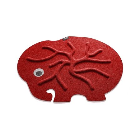 RootyRUG KIDS ELEPHANT Red 1