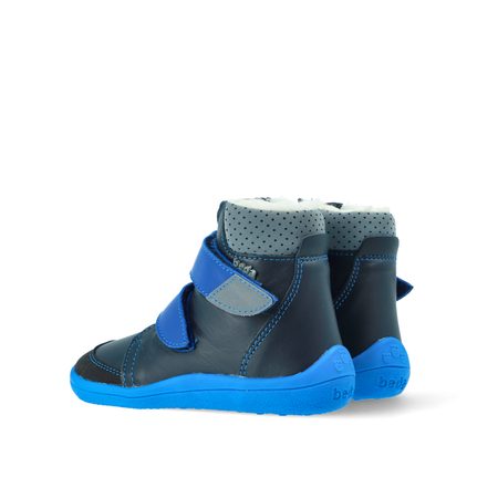 BEDA ZIMNÍ VYŠŠÍ DAN Black/Blue - užší kotník | Dětské zimní zateplené barefoot boty 5