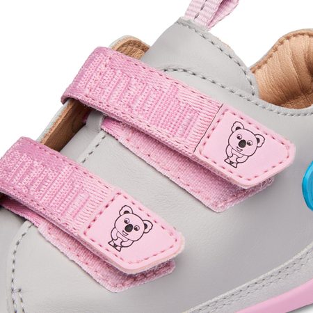 AFFENZAHN LEATHER SNEAKER KOALA Pink Grey