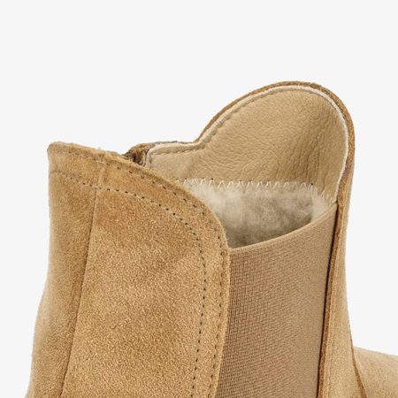 GROUNDIES CAMDEN MID Beige| Chelsea zateplené barefoot boty 6