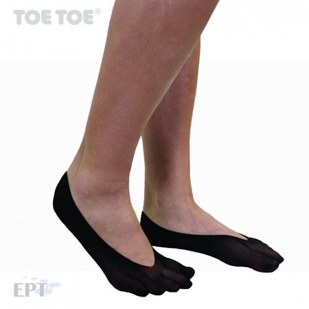 TOE ANKLET Plain Nylon Black