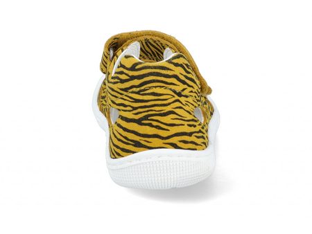 KOEL4kids SANDÁLKY DALILA Suede Yellow Zebra 5