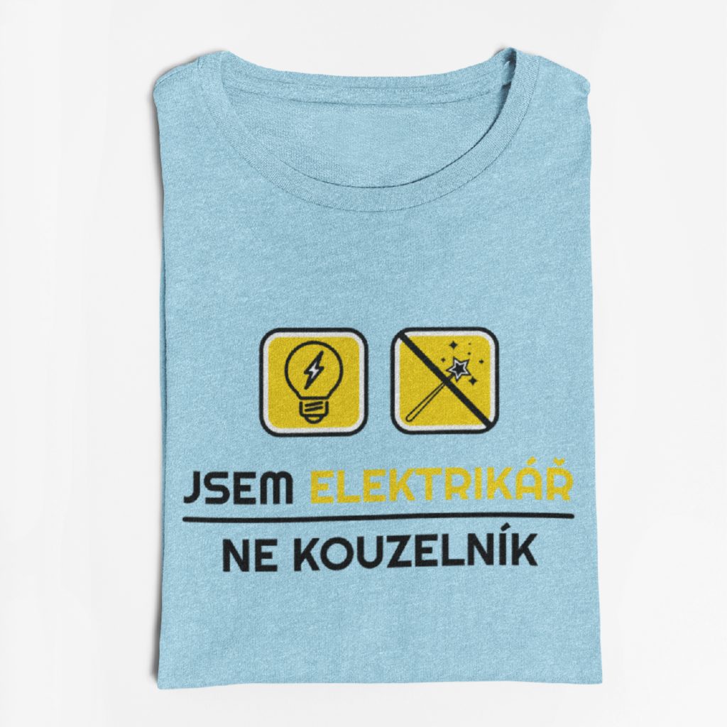 Czechdeals.cz - Pánské tričko Jsem elektrikář - ne kouzelník - Trička - Dle  typu, Dárky
