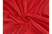 Saténové prostěradlo (90 x 200 cm) - Červená