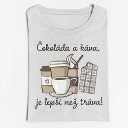 Dámské tričko Čokoláda a káva