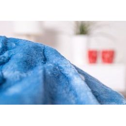 Mikroplyšová deka s beránkem 150x200 cm - Bílé vločky