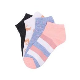 Dámské kotníčkové ponožky (EW031) - 12 párů (mix barev)