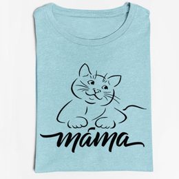 Dámské tričko Kočičí máma