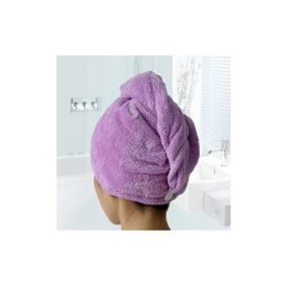Rychleschnoucí turban na vlasy - fialový