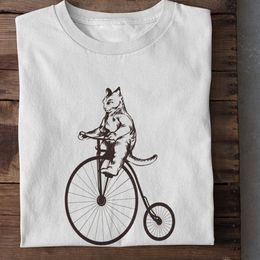 Dámské tričko Kočka na vysokém kole