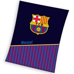 Fotbalová deka 150x200 cm - FC Barcelona (Half of Stripes)