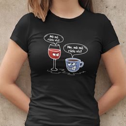 Dámské tričko Víno a kafe