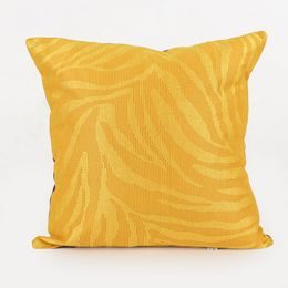 Žlutý/fialový polštář Abstract 40x40cm