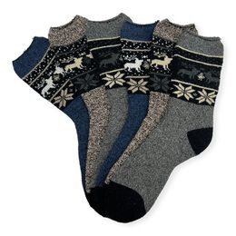 Pánské vlněné ponožky Alpaca ZCM-91115 - 3 páry (mix barev)