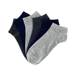 Pánské kotníčkové ponožky TOPQ (CM100B) - 6 párů (černé, šedé, modré)