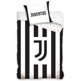 Fotbalové povlečení 140x200, 70x90 cm - FC Juventus White Stripes