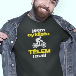 Dámské / Pánské tričko Cyklista tělem i duší