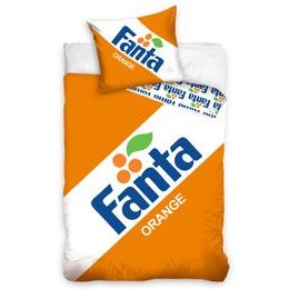 Bavlněné povlečení s 3D fototiskem 140x200, 70x90 cm - Fanta Clasic Logo