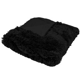 Luxusní deka s dlouhým vláknem 150x200 cm - Černá