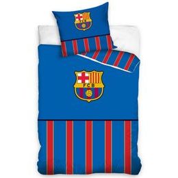 Fotbalové povlečení 140x200, 70x90 cm - FC Barcelona Half of Stripes