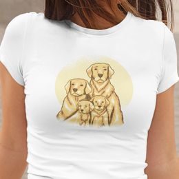 Dámské / pánské tričko Labrador family
