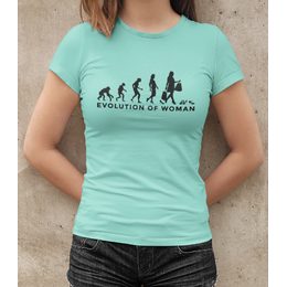 Dámské tričko Evolution of woman