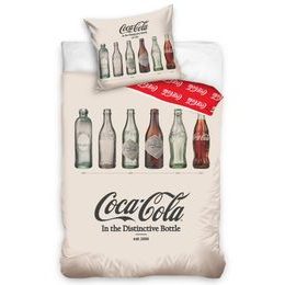Bavlněné povlečení 140x200, 70x90 cm - Coca Cola Retro