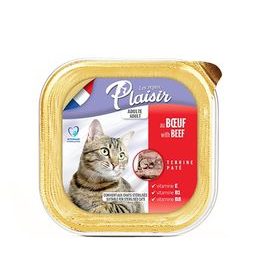 Plaisir Cat hovězí, vanička 100 g