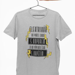 Pánské tričko Elektrikář s odporem a napětím